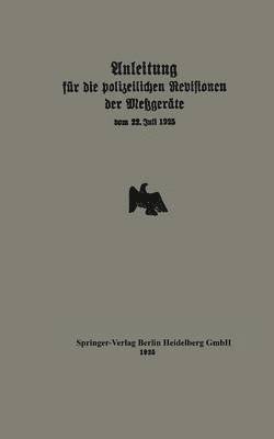 Anleitung fr die polizeilichen Revisionen der Metzgerte vom 22. Juli 1925 1
