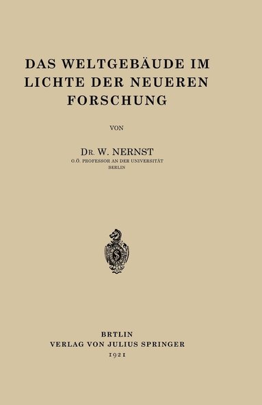 bokomslag Das Weltgebäude im Lichte der Neueren Forschung