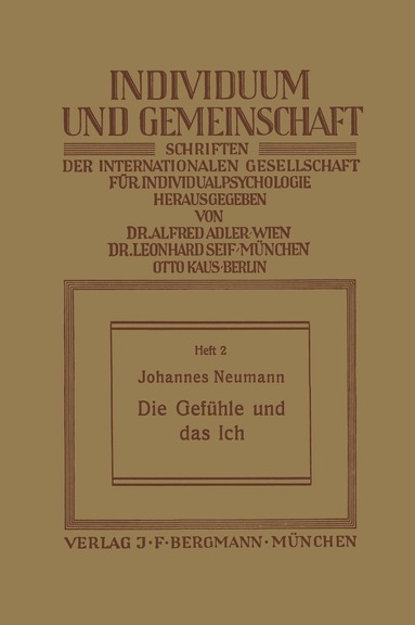 Johannes Neumann - Die Gefühle und das Ich, Häftad