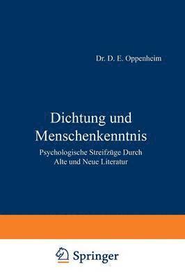 Dichtung und Menschenkenntnis 1