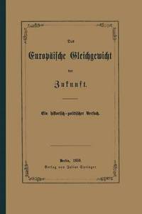 bokomslag Das Europische Gleichgewicht der Zukunft