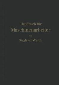 bokomslag Handbuch fr Maschinenarbeiter