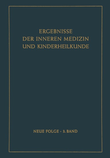 Herbert Assmann, Alfred Schittenhelm - Ergebnisse der Inneren Medizin und Kinderheilkunde, Häftad