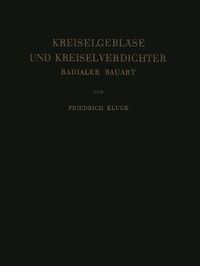 bokomslag Kreiselgebläse und Kreiselverdichter