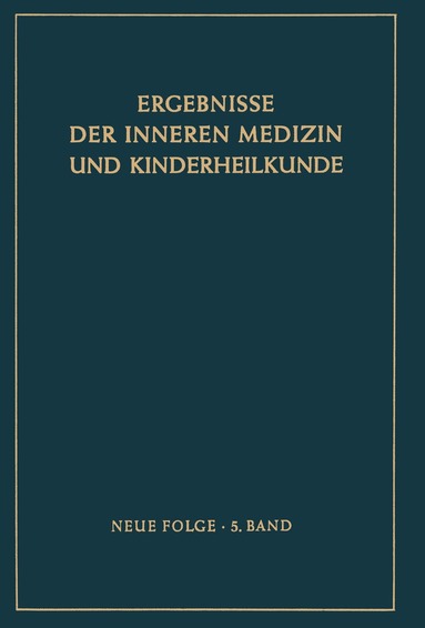 L. Heilmeyer - Ergebnisse der Inneren Medizin und Kinderheilkunde, Häftad