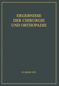 bokomslag Ergebnisse der Chirurgie und Orthopädie