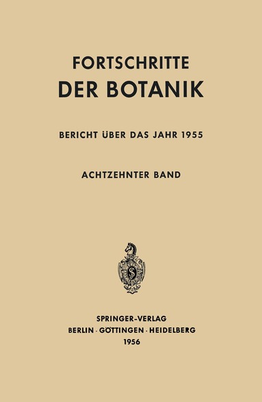 Erwin Bünning, Ernst Gäumann - Bericht über das Jahr 1955, Häftad