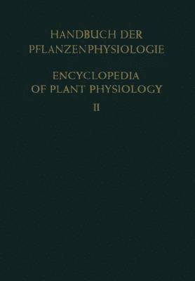 bokomslag Allgemeine Physiologie der Pflanzenzelle / General Physiology of the Plant Cell