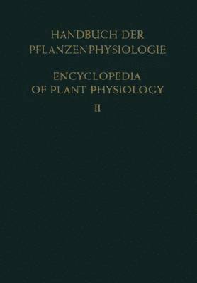 Allgemeine Physiologie der Pflanzenzelle / General Physiology of the Plant Cell