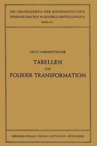 bokomslag Tabellen zur Fourier Transformation