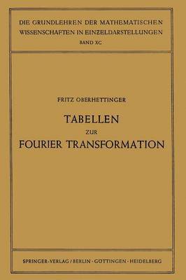 bokomslag Tabellen zur Fourier Transformation