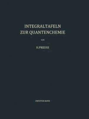 bokomslag Integraltafeln zur Quantenchemie