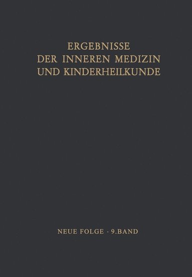 bokomslag Ergebnisse der Inneren Medizin und Kinderheilkunde