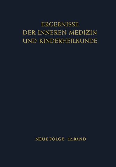 L. Heilmeyer, R. Schoen, B. de Rudder - Ergebnisse der Inneren Medizin und Kinderheilkunde, Häftad