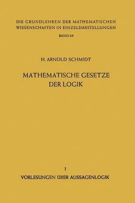 Mathematische Gesetze der Logik I 1