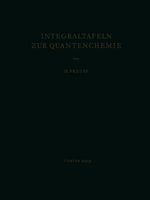 Integraltafeln zur Quantenchemie 1