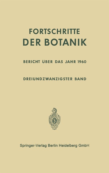 Erwin Bünning, Ernst Gäumann - Bericht über das Jahr 1960, Häftad