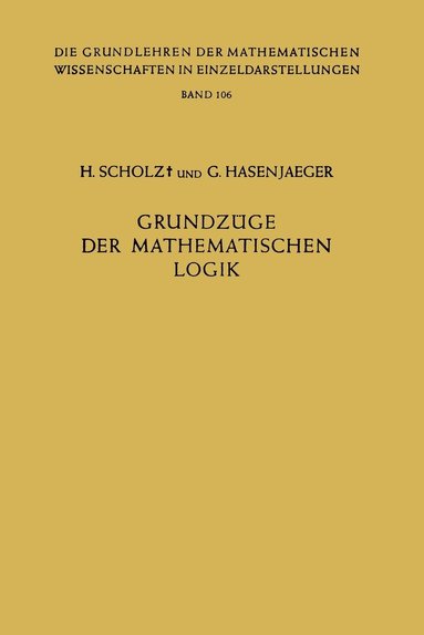 bokomslag Grundzge der Mathematischen Logik