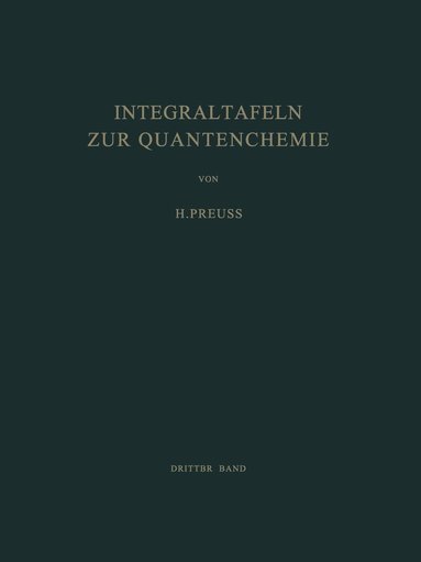 bokomslag Integraltafeln zur Quantenchemie