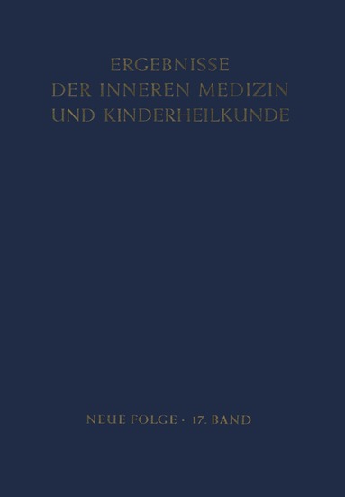 L. Heilmeyer, R. Schoen, B. de Rudder - Ergebnisse der Inneren Medizin und Kinderheilkunde, Häftad