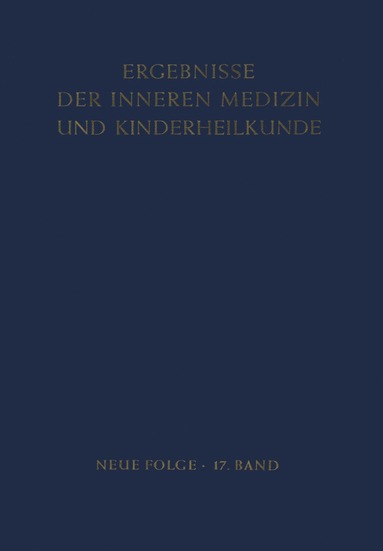 bokomslag Ergebnisse der Inneren Medizin und Kinderheilkunde