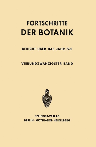 Erwin Bünning, Ernst Gäumann - Fortschritte der Botanik, Häftad