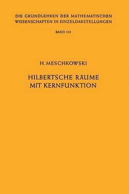 bokomslag Hilbertsche Rume mit Kernfunktion