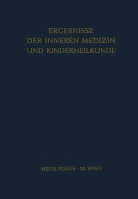 bokomslag Ergebnisse der Inneren Medizin und Kinderheilkunde