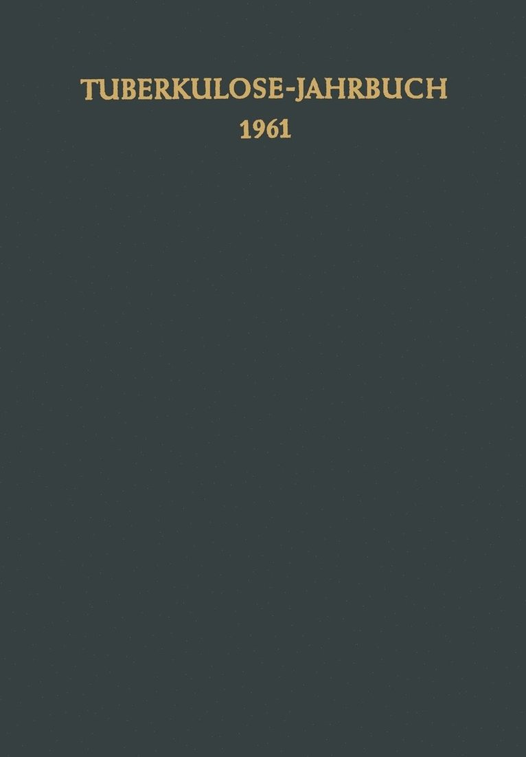 Tuberkulose-Jahrbuch 1961