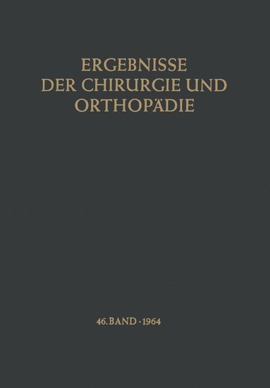 bokomslag Ergebnisse der Chirurgie und Orthopdie