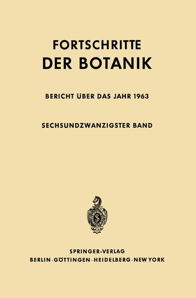 Erwin Bünning, Heinz Ellenberg - Bericht über das Jahr 1963, Häftad