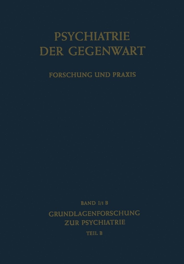 Grundlagenforschung zur Psychiatrie 1