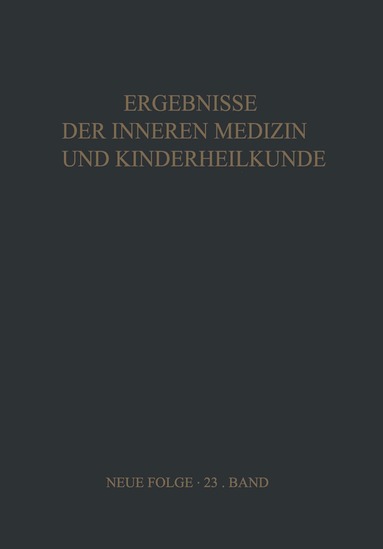 L. Heilmeyer, R. Schoen, A. Prader - Ergebnisse der Inneren Medizin und Kinderheilkunde, Häftad