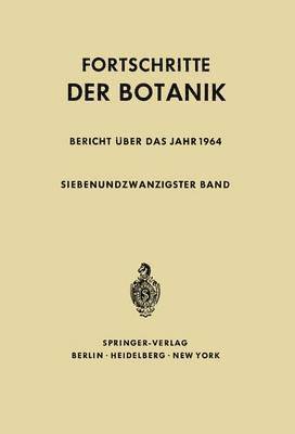 Fortschritte der Botanik 1