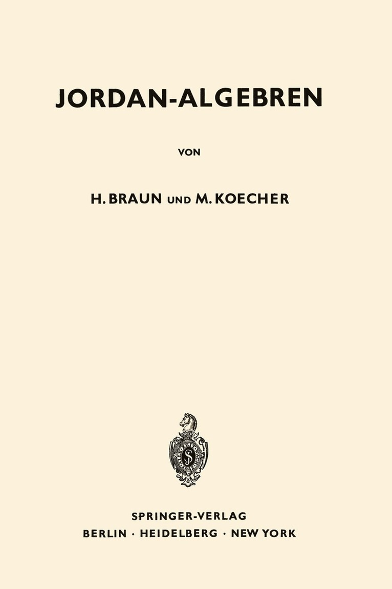 Jordan-Algebren 1