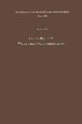 bokomslag Die Methodik der Wasserdampf-Sorptionsmessungen