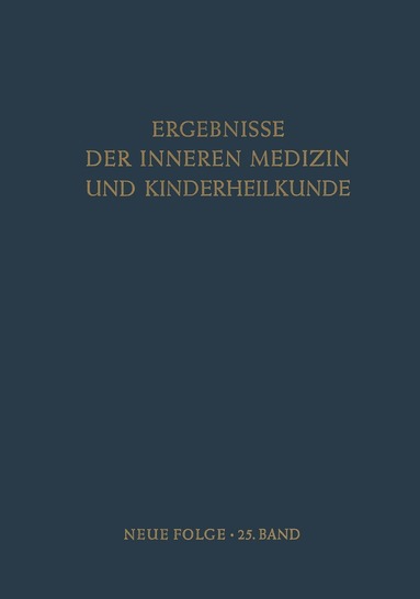 L. Heilmeyer, A.-F. Muller, A. Prader, R. Schoen - Ergebnisse der Inneren Medizin und Kinderheilkunde, Häftad