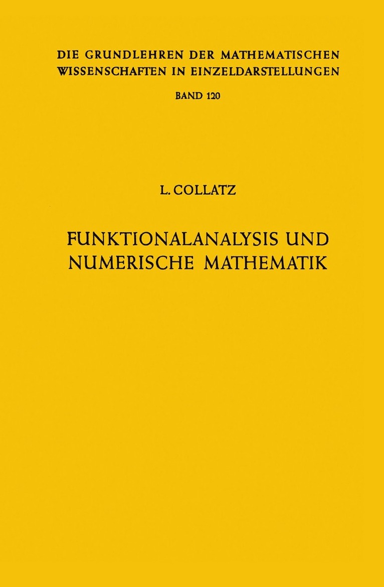 Funktionalanalysis und Numerische Mathematik 1