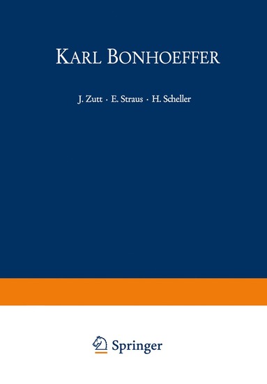 bokomslag Karl Bonhoeffer