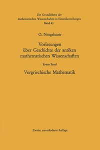 bokomslag Vorlesungen ber Geschichte der antiken mathematischen Wissenschaften