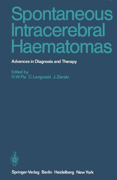 bokomslag Spontaneous Intracerebral Haematomas