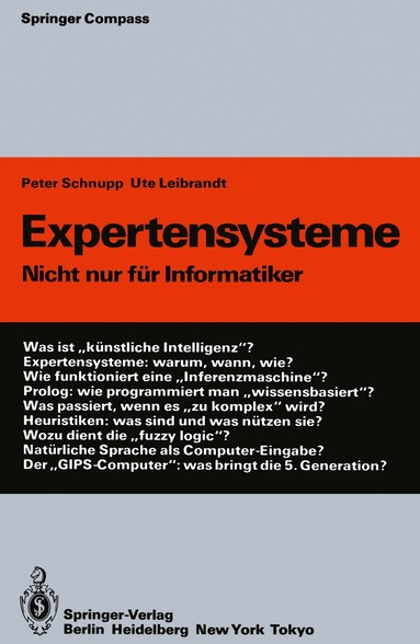 Peter Schnupp, Ute Leibrandt - Expertensysteme, Häftad