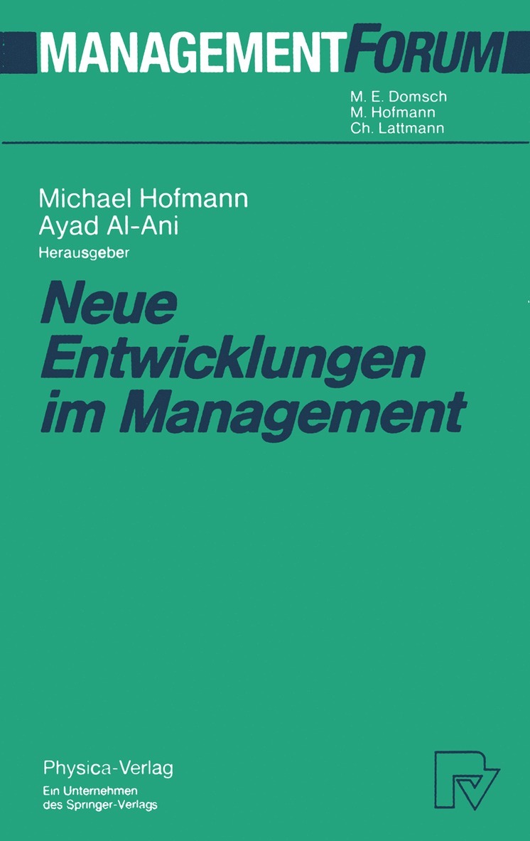 Michael Hofmann, Ayad Al-Ani - Neue Entwicklungen im Management, Häftad