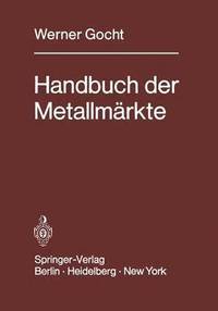 bokomslag Handbuch der Metallmrkte