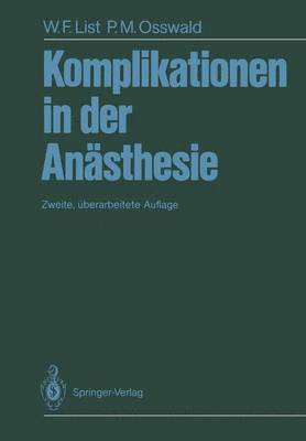 bokomslag Komplikationen in der Ansthesie