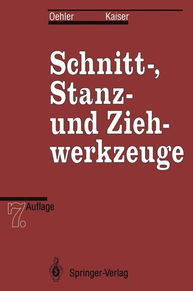 bokomslag Schnitt-, Stanz- und Ziehwerkzeuge