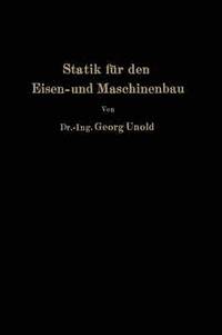 bokomslag Statik fr den Eisen- und Maschinenbau