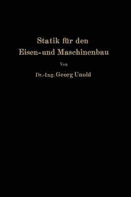 bokomslag Statik fr den Eisen- und Maschinenbau