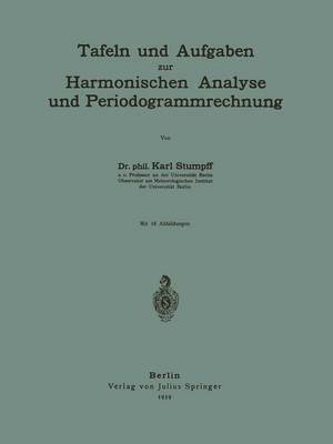 bokomslag Tafeln und Aufgaben zur Harmonischen Analyse und Periodogrammrechnung