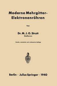 bokomslag Moderne Mehrgitter-Elektronenrhren